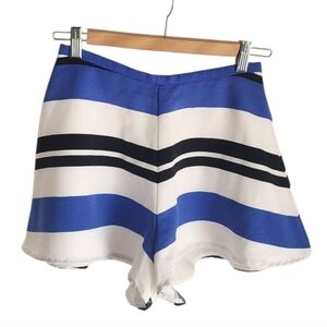 NWT Finders Keepers Midnight Lover Blue and White Flowy Striped‎ Shorts Sz S
